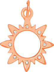 Crystal Sun Charm