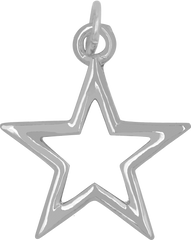 Outline Star Charm