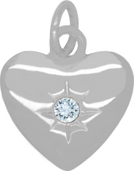 Starburst Heart LIGHT SAPPHIRE (December)